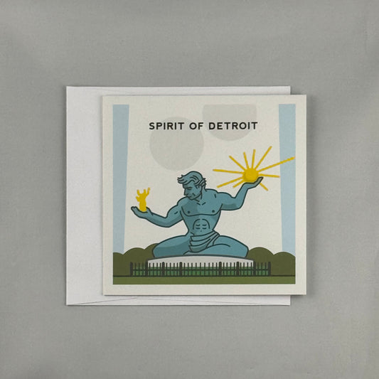 Spirit of Detroit Greeting Card