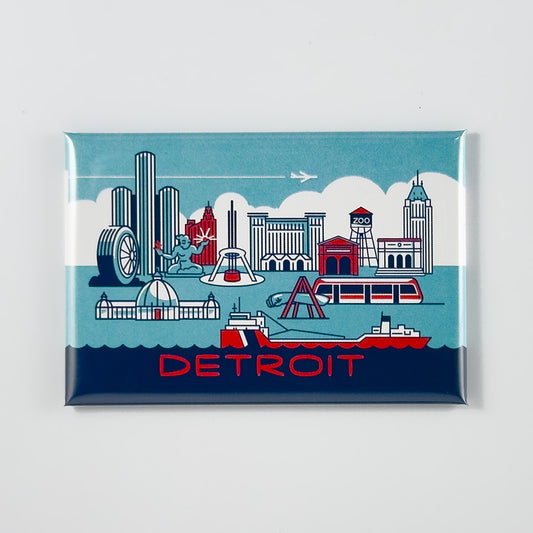 Icons of Detroit magnet