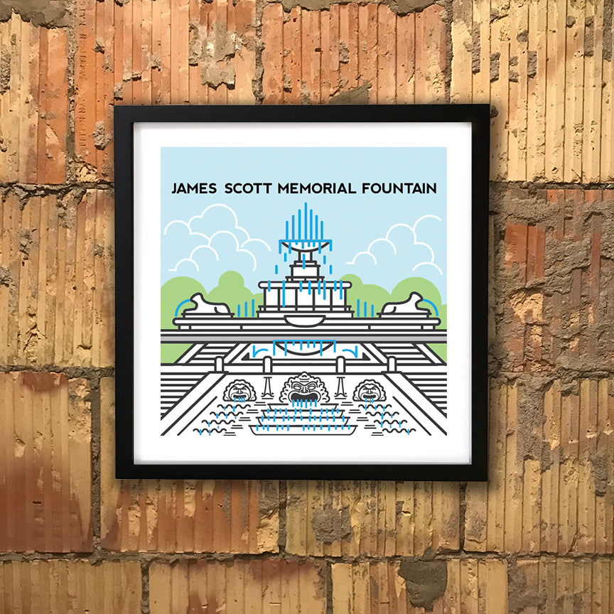 Scott Memorial Fountain print